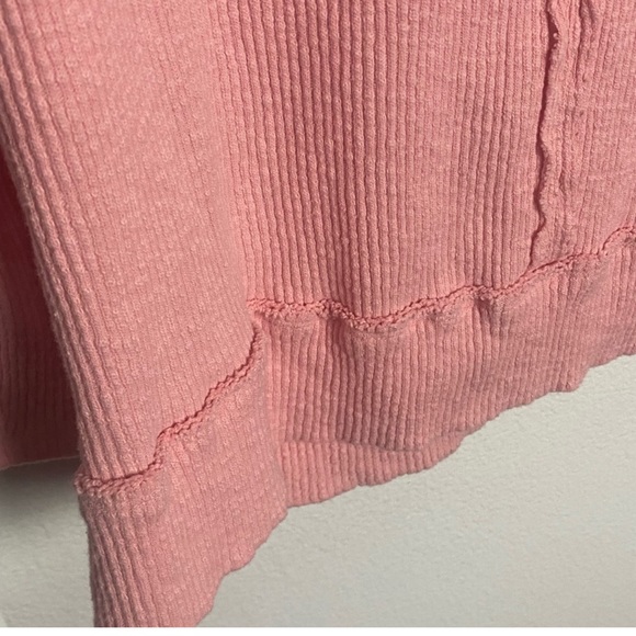 Free People Casey Tunic Heart Haze Women’s Large Knit Sweater Ribbed Mock Neck - Picture 4 of 9